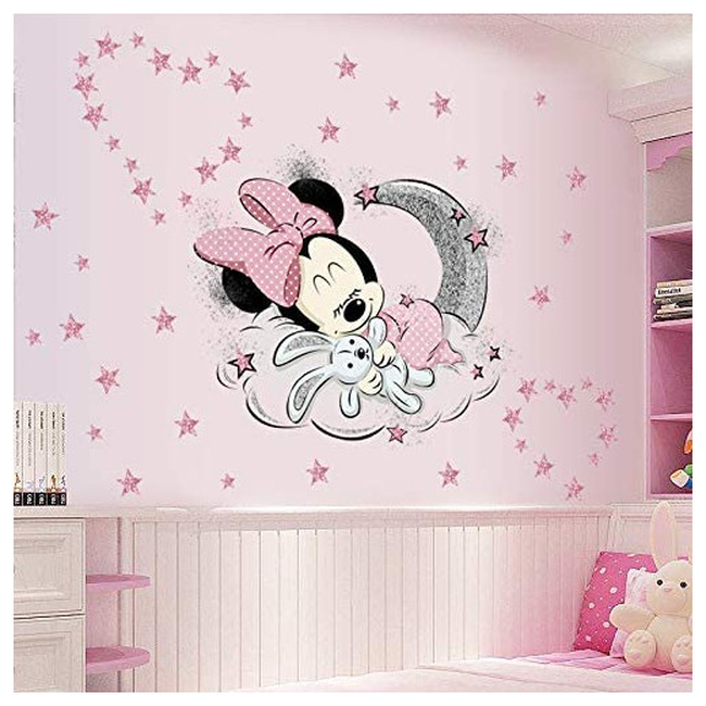 KIBI Wallstickers For Baby Room xxl Minnie X0016ONGPN