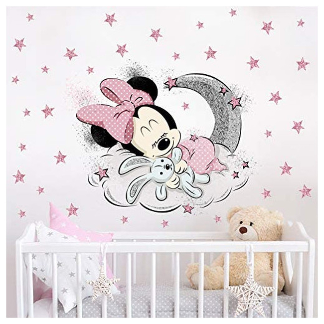 KIBI Wallstickers For Baby Room xxl Minnie X0016ONGPN