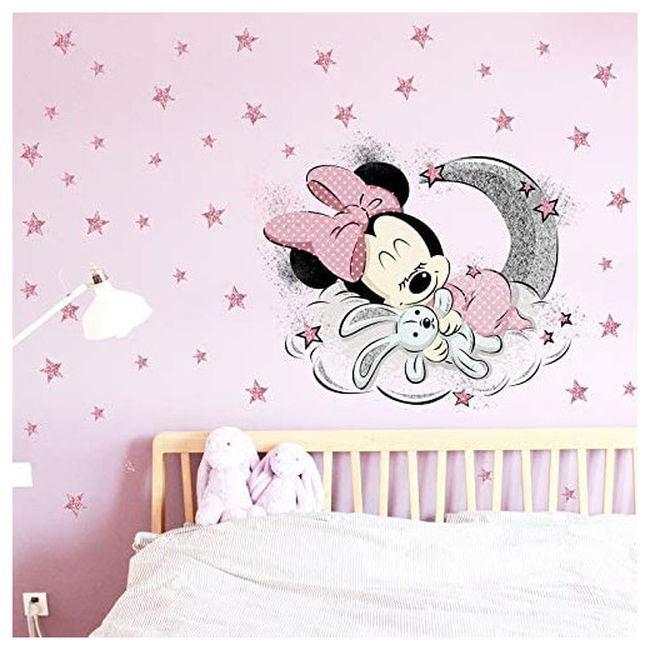 KIBI Αυτοκόλλητα Τοίχου Για Παιδικό Δωμάτιο xxl Minnie X0016ONGPN