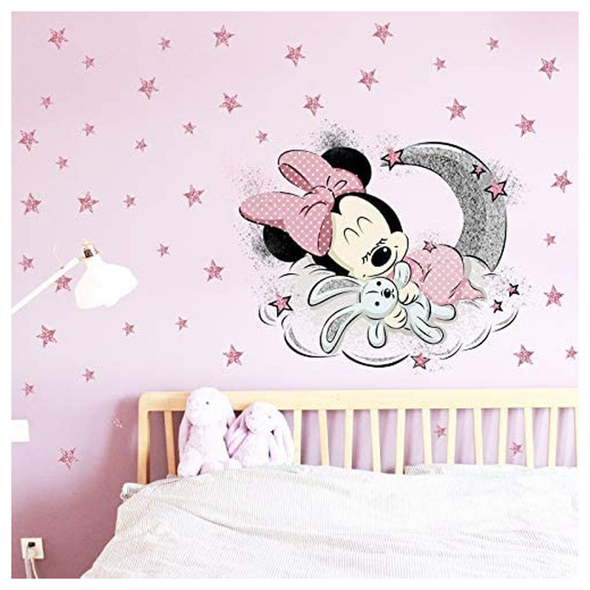 KIBI Wallstickers For Baby Room xxl Minnie X0016ONGPN