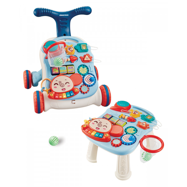 Kikka boo 3in1 Walk 'N' Learn Στράτα Τραπεζάκι Δραστηριοτήτων Blue 31005030075