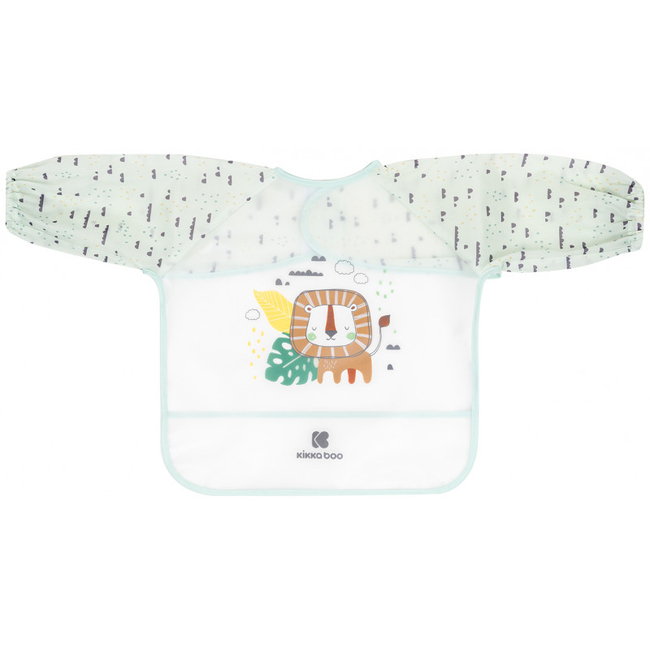 Kikka Boo Waterproof Bib with Sleeves & Dust Collector Savanna Mint 31303030033