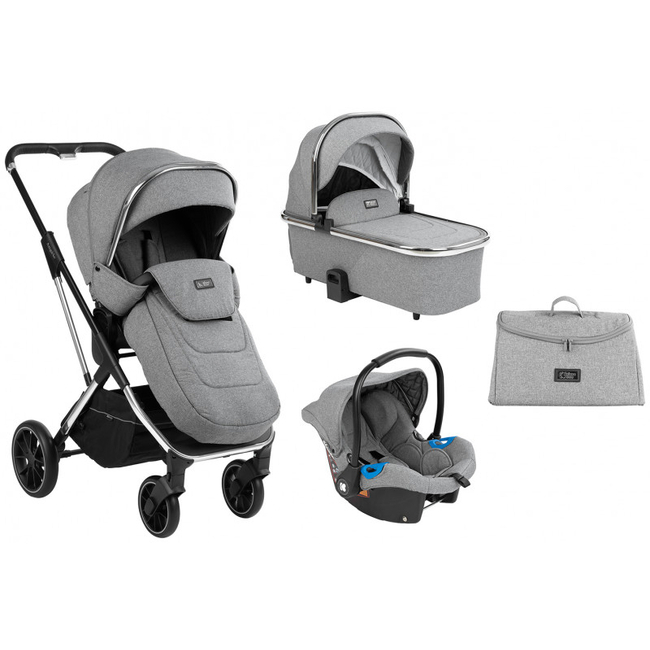 Kikka Boo Angele 3 in 1 Σύστημα Μεταφοράς έως 22kg (ΔΩΡΟ ΗΛΕΚΤ.ΘΗΛΑΣΤΡΟ ΑΞΙΑΣ 47€) με Αξεσουάρ Chrome Grey 31001010188