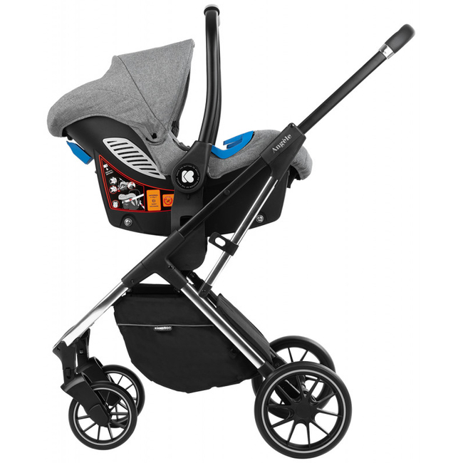 Kikka Boo Angele 3 in 1 Σύστημα Μεταφοράς έως 22kg (ΔΩΡΟ ΗΛΕΚΤ.ΘΗΛΑΣΤΡΟ ΑΞΙΑΣ 47€) με Αξεσουάρ Chrome Grey 31001010188