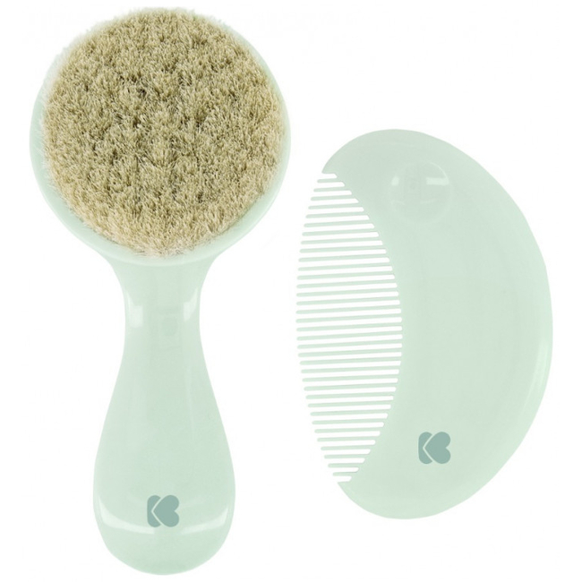 Kikka Boo Baby Brush Set And Comb Savanna Mint 31303040088