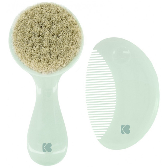 Kikka Boo Baby Brush Set And Comb Savanna Mint 31303040088