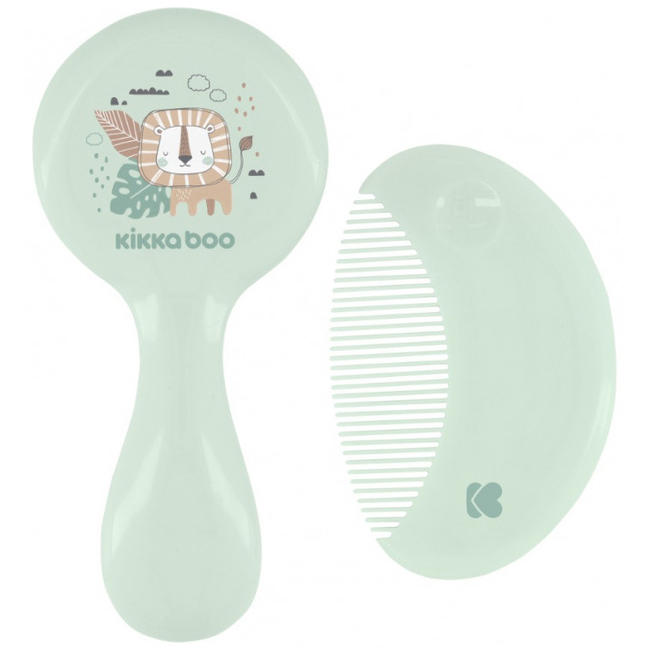 Kikka Boo Baby Brush Set And Comb Savanna Mint 31303040088