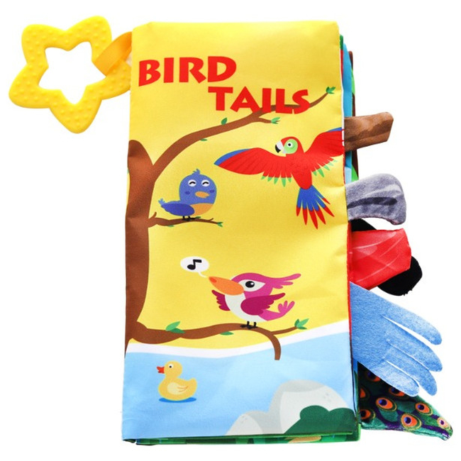 Kikka Boo Βρεφικό Μασητικό Βιβλιαράκι Bird Tails 31201010268