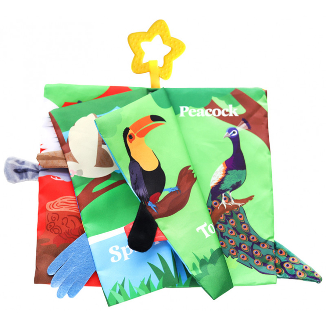 Kikka Boo Educational cloth book with teether Bird Tails 31201010268
