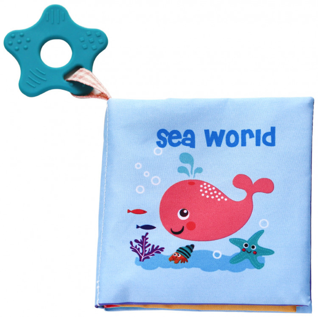 Kikka Boo Educational cloth book with teether Sea world 31201010270