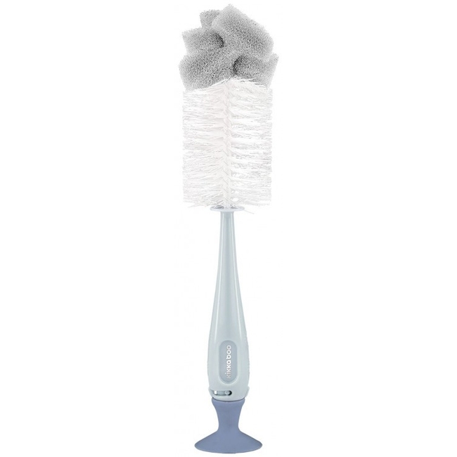 Kikka Boo Brush 2 in 1 Βούρτσα Καθαρισμού Μπιμπερό - Blue 31302020081