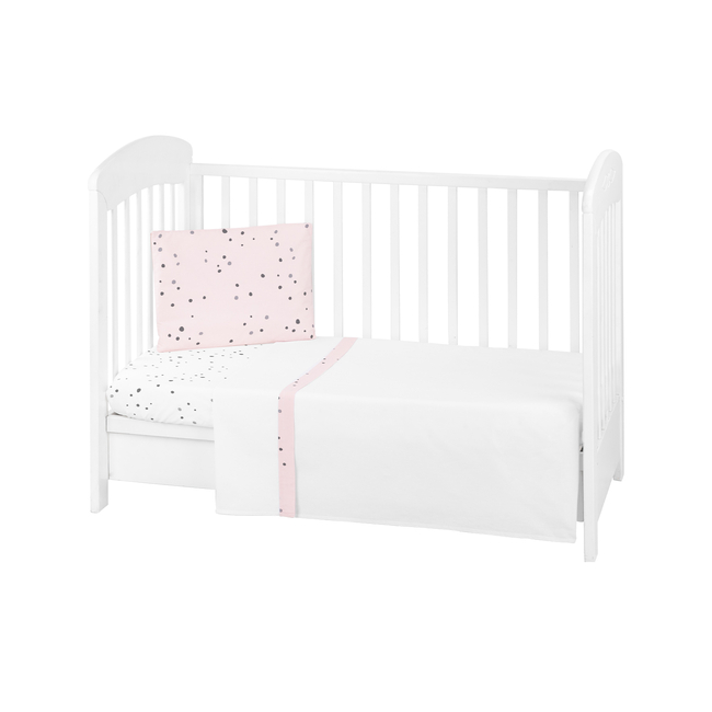 KikkaBoo 3 piece cot bed sheet 70x140 cm Bear with me Pink 41101030151