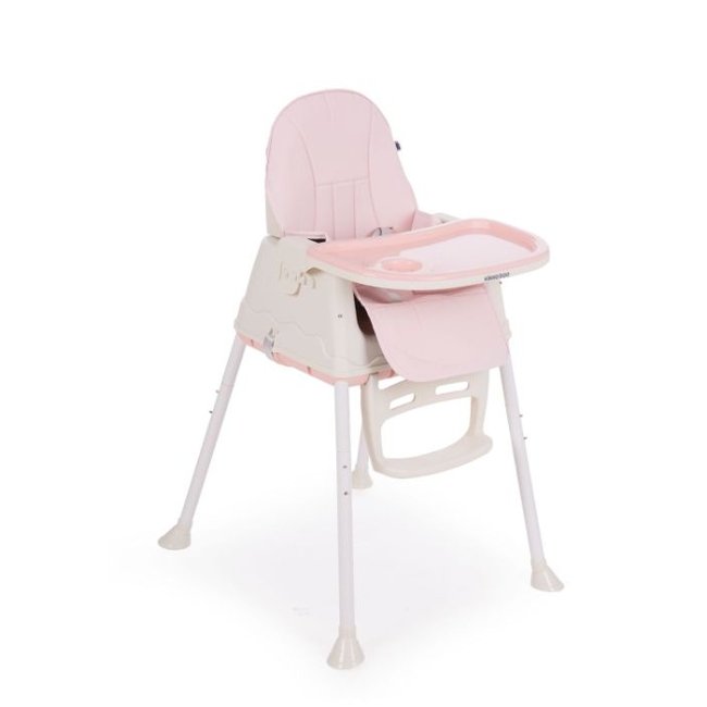 Kikka Boo Creamy 2 in 1 Convertible Childern High Chair - Pink (31004010077)