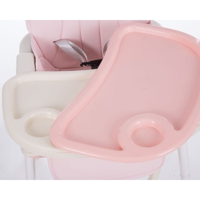 Kikka Boo Creamy 2 in 1 Convertible Childern High Chair - Pink (31004010077)