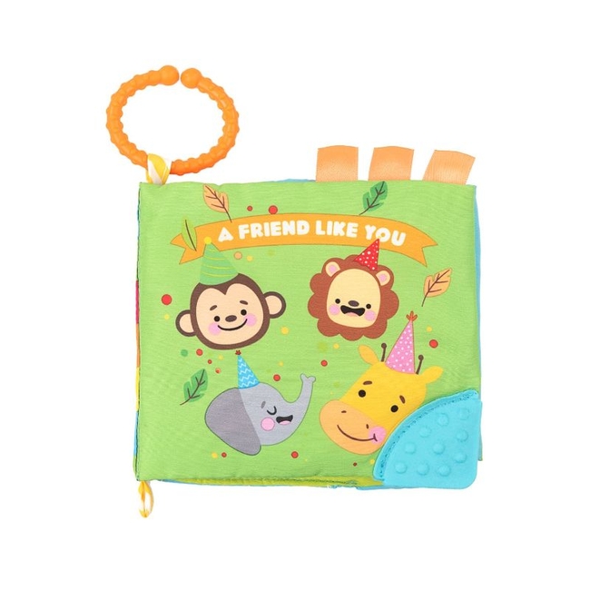 Kikka Boo Educational cloth book with teether - Friend like you (31201010210)