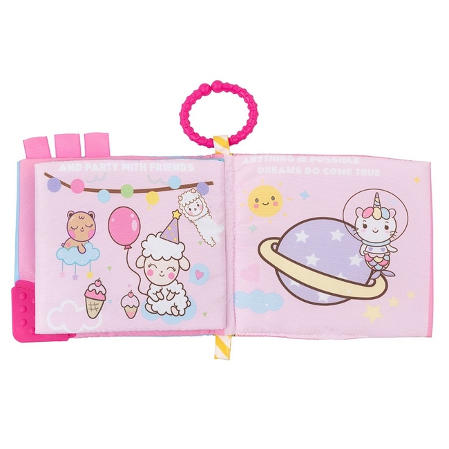 Kikka Boo Educational cloth book with teether - Happy Unicorn (31201010209)