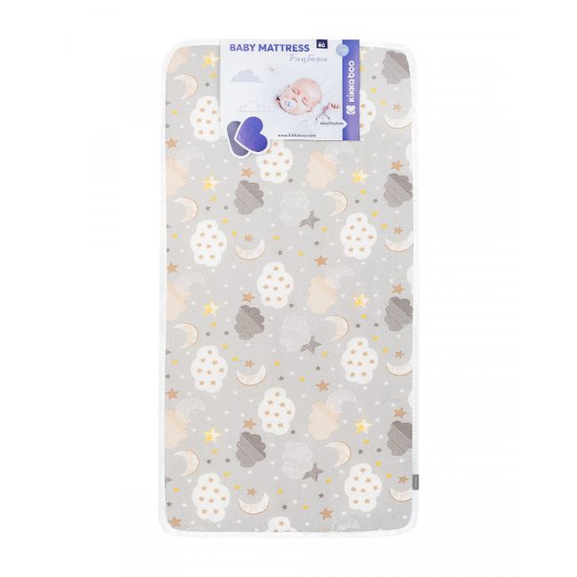 Kikka boo Mattress Fantasia Plus 60x120x7 cm Clouds Grey 41107030007