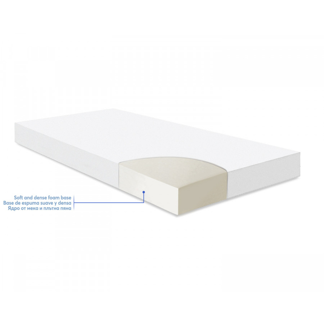 Kikka boo Mattress Fantasia Plus 60x120x7 cm Clouds Grey 41107030007