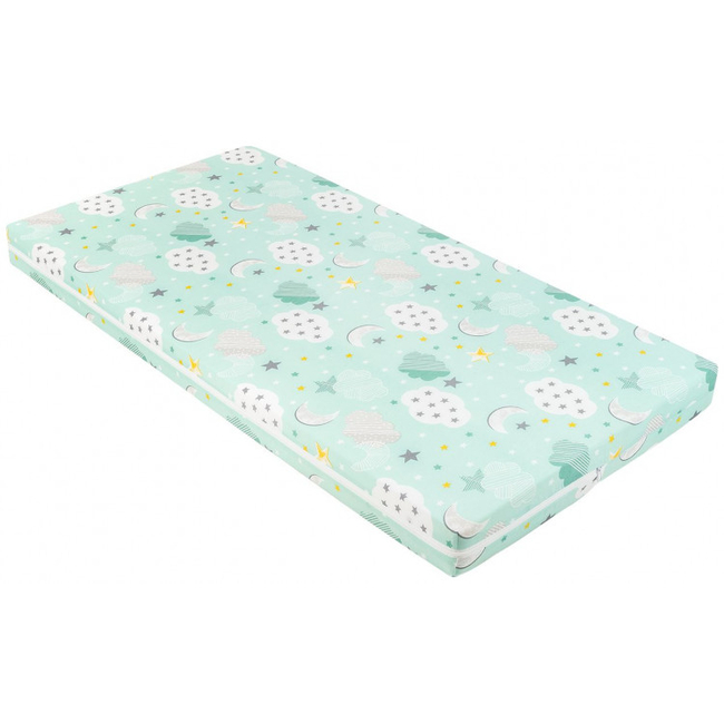 Kikka boo Mattress Fantasia Plus 60x120x6сm Clouds Mint 41107030028