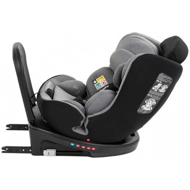 Kikka Boo i-Safe i-SIZE 40-150 cm Isofix Περιστρεφόμενο Κάθισμα Αυτοκινήτου 0-36kg Light Grey 31002100002 (ΔΩΡΟ προστασία καθίσματος)