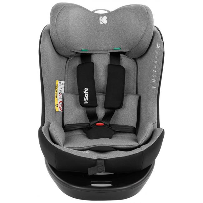 Kikka Boo i-Safe i-SIZE 40-150 cm Isofix Περιστρεφόμενο Κάθισμα Αυτοκινήτου 0-36kg Light Grey 31002100002 (ΔΩΡΟ προστασία καθίσματος)