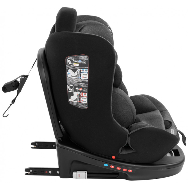Kikka Boo i-Safe i-SIZE 40-150 cm Isofix Περιστρεφόμενο Κάθισμα Αυτοκινήτου 0-36kg Dark Grey 31002100001 (ΔΩΡΟ προστασία καθίσματος)