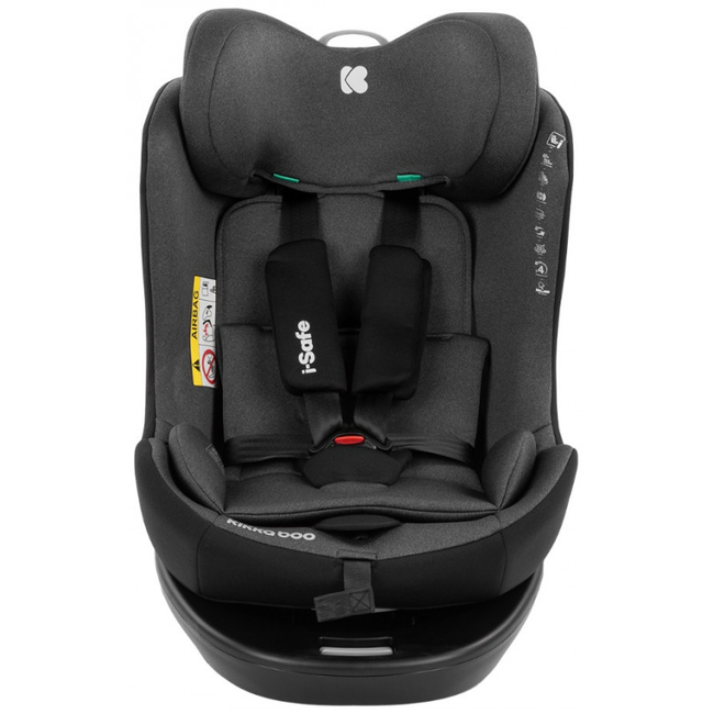 Kikka Boo i-Safe i-SIZE 40-150 cm Isofix Περιστρεφόμενο Κάθισμα Αυτοκινήτου 0-36kg Dark Grey 31002100001 (ΔΩΡΟ προστασία καθίσματος)