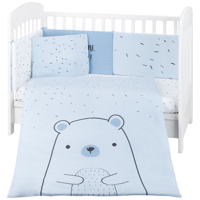 Kikka Boo Bedding set Jersey 6pcs 60x120cm Bear with me Blue 41101060115