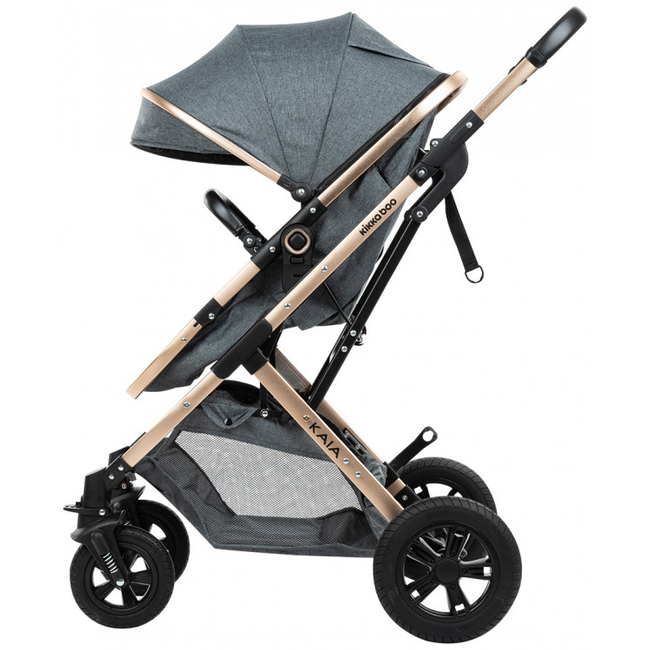 Kikka Boo Kaia 3 in 1 Reversible Baby Stroller Dark Grey 31001010200