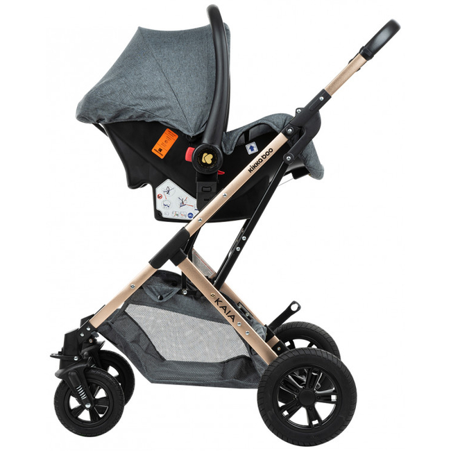 Kikka Boo Kaia 3 in 1 Reversible Baby Stroller Dark Grey 31001010200