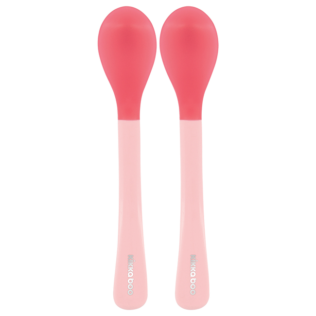 Kikka Boo Heat sensing spoons 2pcs Pink (31302040074)