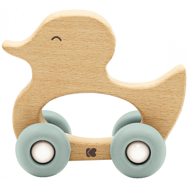 Kikka Boo Wooden toy with Silicone Chewing Gum 12 + μ Duck Mint 31201010242