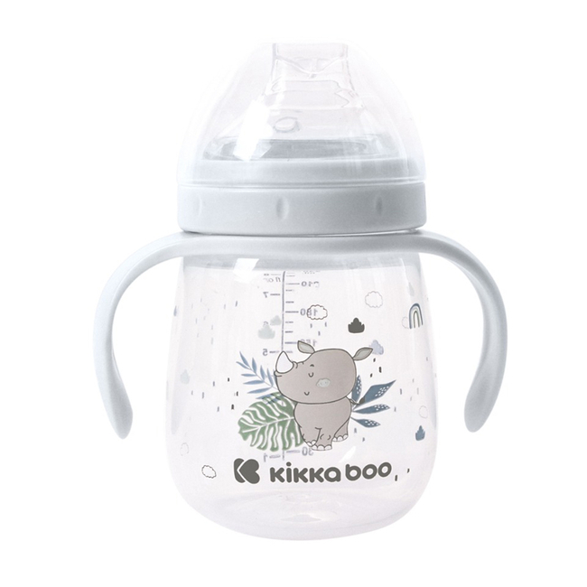 Kikka boo Cup with Silicone Mouth Savanna Blue 240ml ( 31302030063)