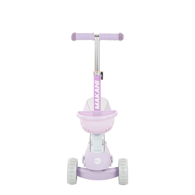 Kikka boo Makani BonBon Scooter 3 in 1 Παιδικό Πατίνι 3 Τροχοί Κάθισμα Candy Lilac 31006010096