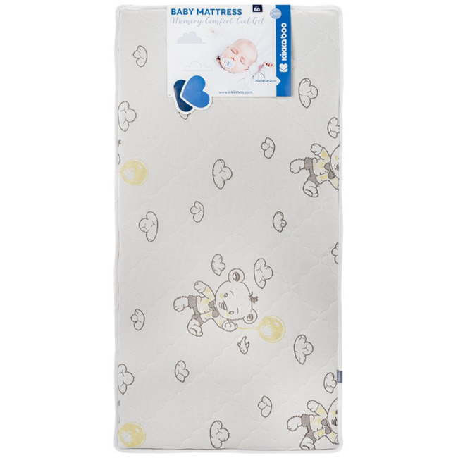 Kikka Boo Memory Comfort Cool gel 70х140х12cm Στρωμα για Κούνια Bear Grey 41107030107