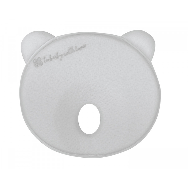Kikka Boo Memory Foam Εργονομικό Μαξιλάρι Πλαγιοκεφαλίας 34x28εκ Grey Bear 31106010138