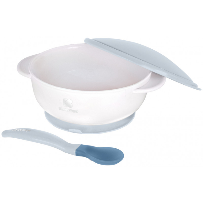 Kikka Boo Bowl with heat sensing spoon 250ml Blue 31302040126