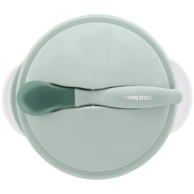 Kikka Boo Bowl with heat sensing spoon 250ml Mint 31302040077