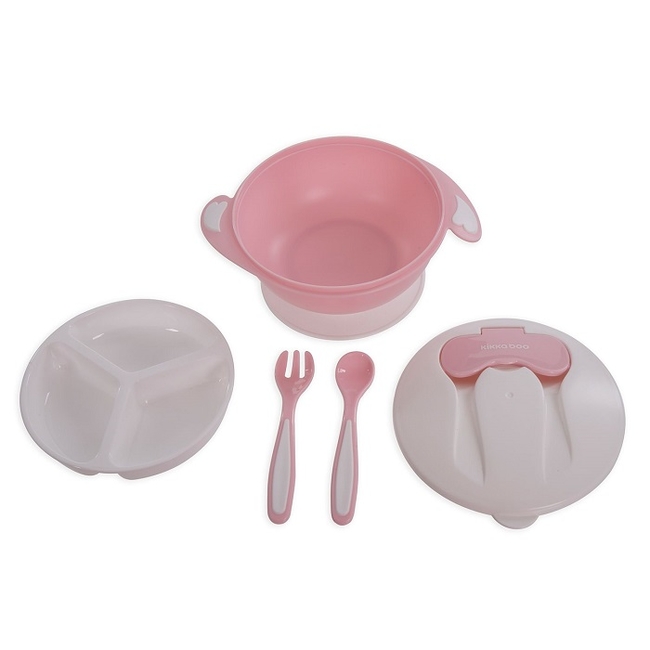 Kikka Boo Bowl Set 700ml - Pink (31302040069)