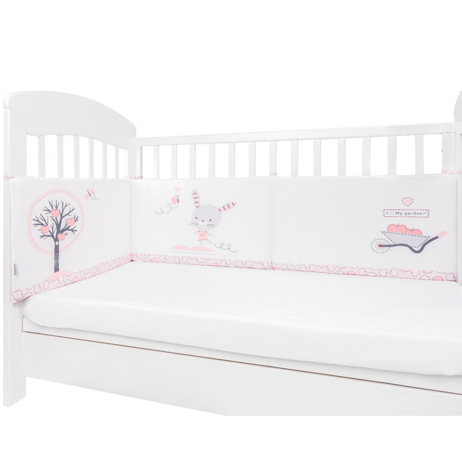 Kikka Boo Cot Bumper 70x140cm Pink Bunny 41101080049