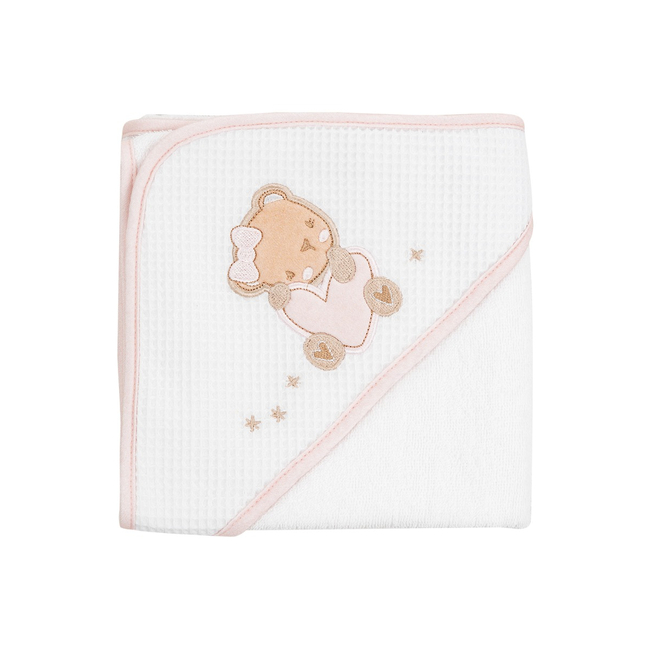 Kikka boo Baby Bath Towel 90x90 cm Dream Big Pink 31104010056
