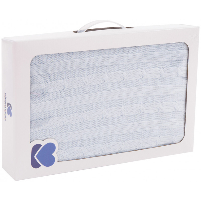 Kikka Boo Πλεκτή Κουβέρτα 75 x 100 cm Light Blue 31103010037