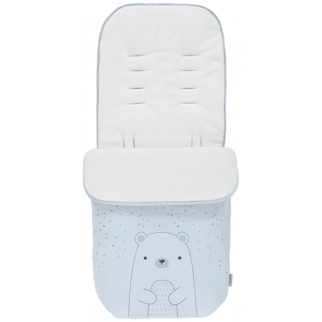 Kikka Boo Ποδόσακος για Παιδικό Καρότσι 85x48 cm Polar Bear Blue 31108040121