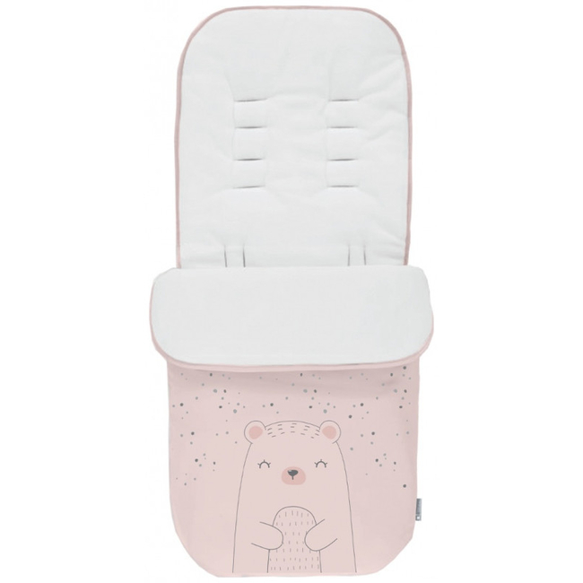 Kikka Boo Footmuff for Baby Stroller Polar Bear Pink 31108040119