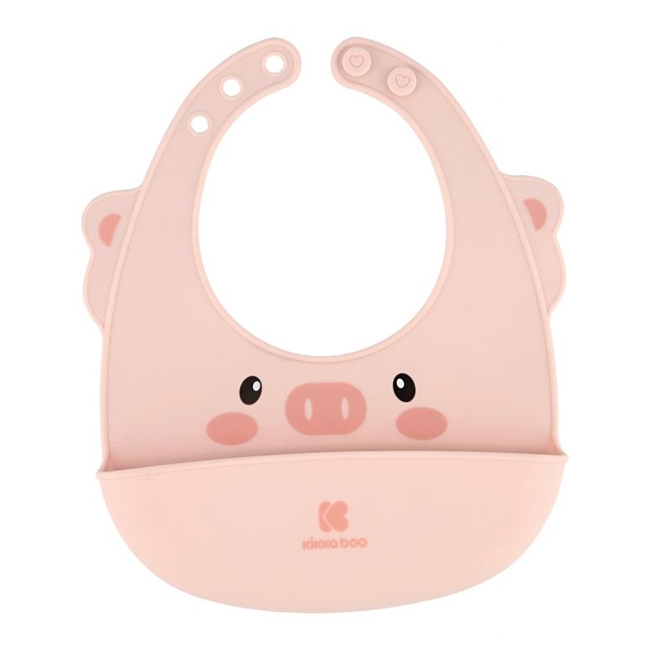 Kikka Boo Silicon Bib - Pink  (31303030009)