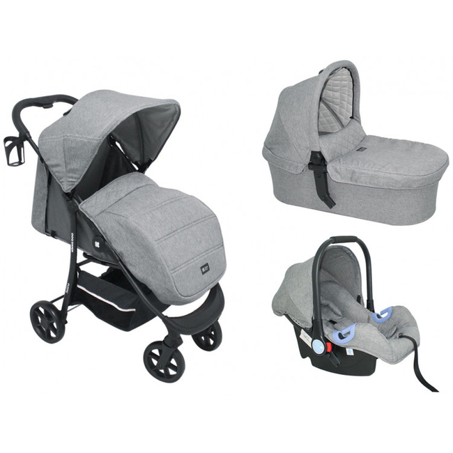 Kikka Boo Selina 3 σε 1 Παιδικό Καρότσι Light Grey 31001010180