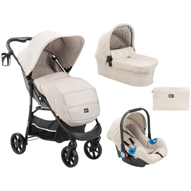 Kikka Boo Selina 3 σε 1 Παιδικό Καρότσι Light Beige 31001010181