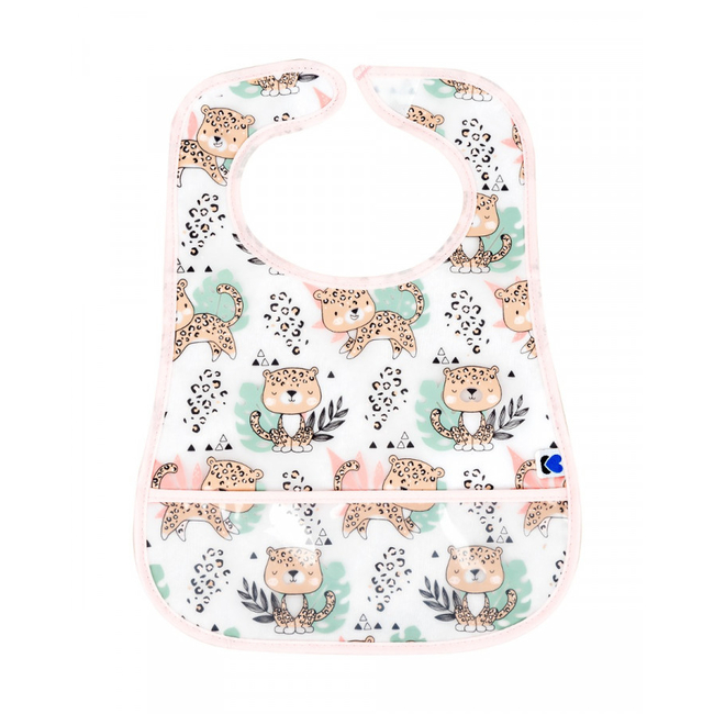 Kikka Boo Set of 3 Bibs with crumb catcher Savanna Pink 31303030053