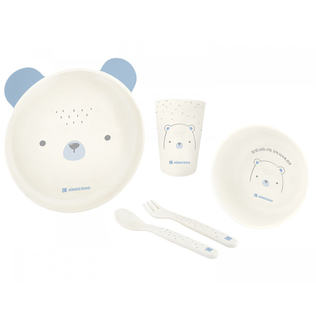 Kikka Boo Dining Set 5pcs 6+m Bear with me Blue 31302040136