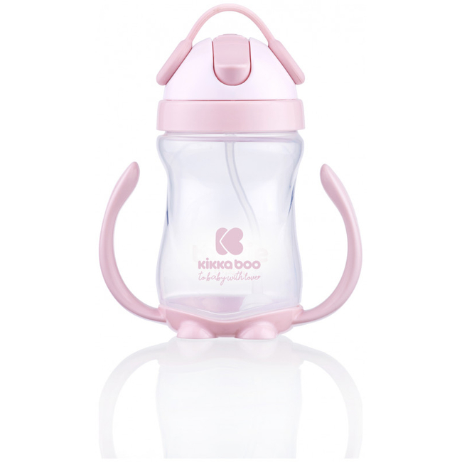 Kikka Boo sippy cup with a straw 12+m 300ml Pink 31302030045